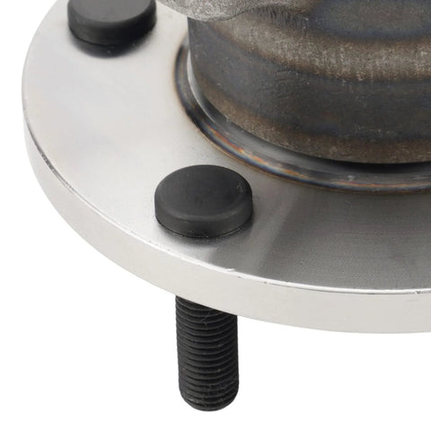 Close-up of Rear Wheel Bearing Hub Assembly 512347 2 Pack for Mazda 3 2004-2013 and Mazda 5 2006-2015, showing mounting bolts