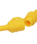 Boss Level Waterproof In Line Fuse Holder For Marine Rigs 20 Amp AGC Compatible bright yellow plastic connectors for marine use.