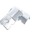 Heavy Duty Left Side Truck Cargo Box Panel Hinges Two Sets Slick Weld On Tailgate Replacement Swaps Easy No Sweat Install For Rugged Trailer Sideboard Fleets Built Tough, detailed view of silver steel hinge.