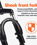 12 Inch Front Suspension Fork With Alloy Steel Holder Upgraded Shock Absorber for Bikes and E-Bikes