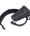 Buffalo Hide Leather Rifle Buttstock With Matching Gun Sling Beefy Non Slip Canvas Cushion Heavy Duty Stitching Fits.22 LR.17 HMR.22 Mag