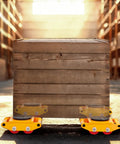 Beefy 4 Pack Heavy Duty Machinery Skates Dollies For Moving Up To 17,637 Lbs With 4 PU Wheels, 360 Degree Rotation