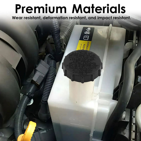 Brake Fluid Cap Replacement For Master Cylinder Reservoir Fits Ford Expedition Excursion Lincoln Navigator F 150 F 250 GT E 150 E 250 E 350 Tough As Nails Heavy Duty Filler Cap For Solid Braking Performance in engine compartment