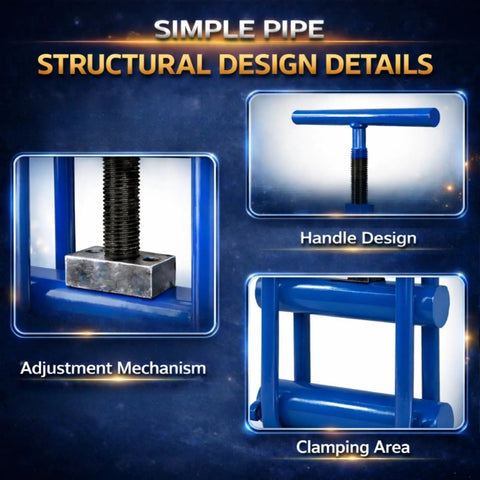 Structural design of Pipe Squeeze Off Tool For 1/2 To 2.5 Inch PE PPR PP Pipe Manual Gas And Water Shut Off Tool