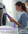 Woman using Must Have Dryer Vent Vacuum Attachments Kit No Fuss For Dyson Handheld Vacuums V15 V15s V12 V11 V10 V9 V8 V7