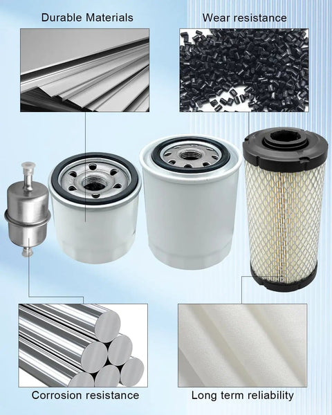 Kubota BX Series Tractor Filter Kit with durable materials, corrosion resistance, and high wear resistance components