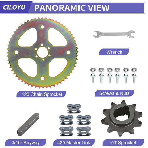 High Torque 60T Sprocket For 420 Chain 37mm Bore Upgrade For 212cc Minibikes And Larger Engines Fits Coleman CT100U CC100X RB100 Baja Doodle Bug DB30 Motovox MBX10 Mega Moto MMB80 And MMB105 Predator