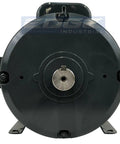 Rock Solid 5 HP Electric Motor Straight Plug And Play Direct Swap For 131537 Baldor L1430t L1410t front view with output shaft.