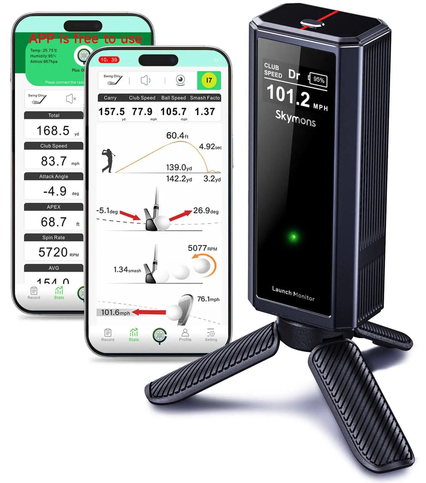 Golf Launch Monitor Pro X1 Plus: Real Time Analysis ✓