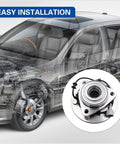 Diagram of Front Wheel Hub Bearing Assembly With ABS Plug And Play Direct Fit For 2004-2007 Infiniti QX56 and Nissan Armada
