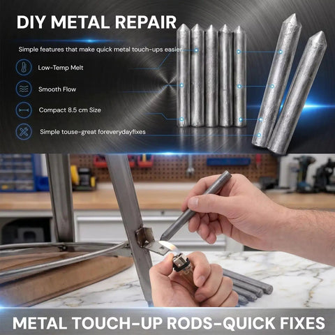 15 Pack Low Temp Aluminum Weld Rods 3.1 Inch For Quick Home Shop Fixes And Light Duty Metal Fabrication with instructions