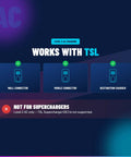 Nacs To J1772 Adapter Unleashes Full Throttle 80 Amp Fast Charging For Tesla and J1772 EVs with connectors and compatibility details.