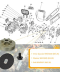 Dewalt Chainsaw Drive Sprocket Replacement For DCCS620B DCCS620P1 DCCS670B DCCS670X1 DCCS690B DCCS690H1 DCCS690M1 schematic diagram
