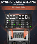 Control panel of Multifunctional Welder Plasma Cutter Combo With 200A 220V Inverter And Aluminum Pulse MIG TIG Stick Gas