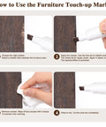 How to use dual tip furniture markers from the 13 Piece Furniture Repair Set for fixing scratches on wood.