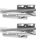 Beefy Heavy Duty Folding Sofa Bed Hinges Set, 2 Pieces, Silver Finish, 80 Degree Cabinet Corner Lifting Brackets displayed