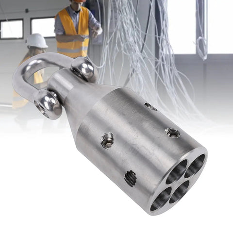 Beefy Heavy Duty Wire Pulling Attachment With 4000 Lbs Max Pull Strength For Copper And Aluminum Cables, stainless steel head