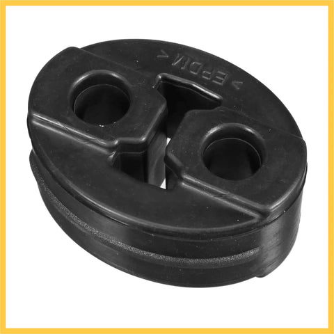Top Tier Universal 4 Pack Heavy Duty Muffler Hanger Bushings With Double Hole Design To Stop Loud Rattle Noise And Restore Smooth Ride Quality Fast On Honda Civic Acura Legend And More Car Models Without Losing Your Chill.. black rubber exhaust hanger bushing, 13mm holes