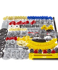 233 Piece Technic Parts Kit With Gears Axles Pins And Connectors Compatible With Major Technic Sets For Replacement And DIY MOC Builds