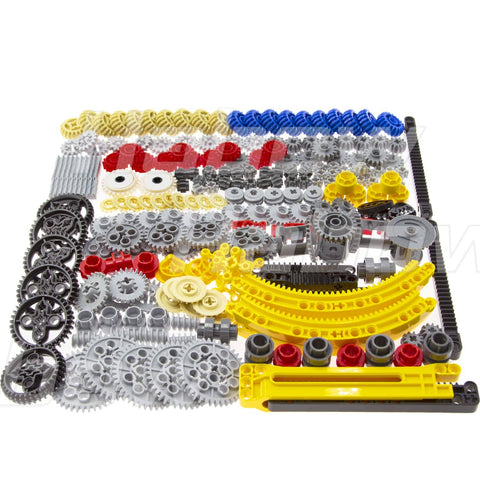 233 Piece Technic Parts Kit With Gears Axles Pins And Connectors Compatible With Major Technic Sets For Replacement And DIY MOC Builds
