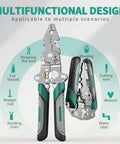 18 In 1 Wire Stripper Cutter Foldable Tool With Portable Storage Bag And Multifunctional Crimper And Stripper Electrical Pliers