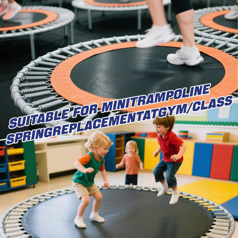 Heavy Duty Trampoline Spring Replacement Kit With 72 Piece Set Galvanized Steel Springs And T Hook Puller Tool for mini trampoline