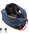 Teal Travel Toiletry Bag 5L Compact Organizer with Waterproof Wet Dry Compartment holding grooming essentials