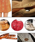 Leather Snap Fasteners Kit 80 Sets 15mm Antique Brass Pro Grade Heavy Duty Snap Buttons With 4 Setter Tools Diy Projects