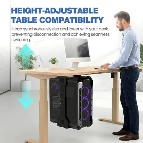 Built Like A Tank Under Desk Pc Mount Heavy Duty Cpu Holder keeps your rig locked down with adjustable steel bracket under desk.