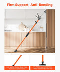 VEVOR 4-Pack Cabinet Support Poles, Heavy Duty Telescopic Steel Jack Props in use, adjusting height for drywall support.