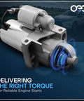 New Starter For Dodge Nitro 3.7L And Jeep Liberty 3.7L V6 2010 2011 2012 12V 1.2kW CW Rotation 10-Tooth 183mm Length