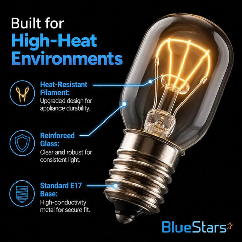 3 Pack Microwave Light Bulbs 125V 40W E17 Base Replacement Kit For Amana Maytag Microwave Ovens high-heat features