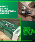 18V Right Angle Drill With 3/8 Inch Keyless Chuck, Paddle Switch, LED Light, compact tool in use for tight spaces