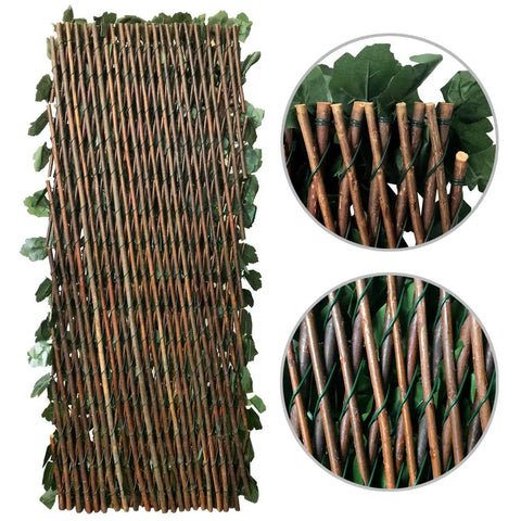 Expandable Faux Ivy Privacy Screen For Balcony And Patio Ideal Outdoor Fencing Panel With Realistic Artificial Hedges Detail