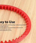 Dead Nuts Reliable 78 Inch Flexible Curve Template For Woodworking And Profiling showing red curve guide with multi-point fixing design.