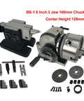 Industrial Grade CNC Dividing Head With 128Mm Center Height And 160Mm Three Jaw Chuck, Built Like A Tank 4Th Rotary Axis Milling Rig.