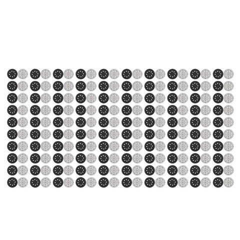 Kickstart Your Woodworking Projects With These Badass 5 Inch Silicon Carbide Sanding Discs featuring a variety of hook loop holes.