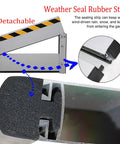 Heavy Duty Aluminum Flood Shields For Doors And Warehouse Openings, Reusable Modular Water Barrier showing detachable weather seal rubber strip.