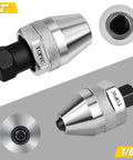 Heavy Duty Cr Mo Steel Stud Extractor Set With 1/4 And 3/8 Drive showing two durable chrome-moly extractors for rusted bolts.