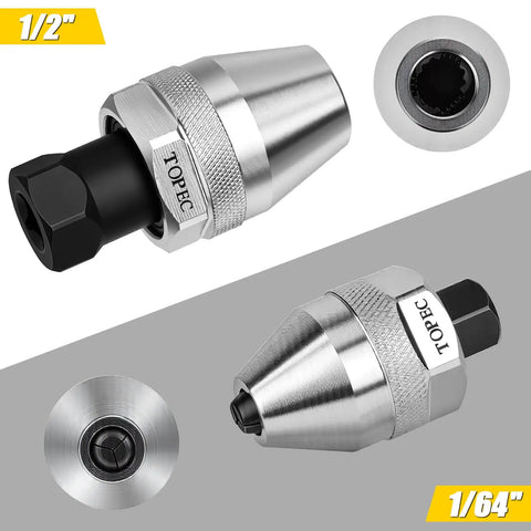 Heavy Duty Cr Mo Steel Stud Extractor Set With 1/4 And 3/8 Drive showing two durable chrome-moly extractors for rusted bolts.