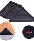 8 Pack Non Slip Rug Tape for Hardwood Floors, Anti Curling Rug Grippers, Reusable Washable Carpet Tape for Area Rugs.
