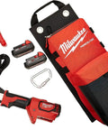 M18 Force Logic Six Ton Utility Crimping Kit With D3 Grooves And Snub Nose Design For Fast Electrical Work, includes crimper, charger, batteries.