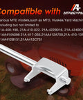618-0245B Shift Fork For Yard Machines Compatible Units, Easy Install, Durable Transmission Part, Smooth Shifts, No Fuss Gear Tuning, 2 Year Warranty, Built For Tough Yard Work, silver metal shift fork