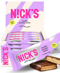 Vanilla Protein Wafer Bar Grab And Go Snack With Ten Grams Of Protein And Two Hundred Three Calories Low Carb No Added Sugar Gluten Free With Prebiotic Fiber Sweetened With Stevia And Erythritol 24 Bar Pack in box display