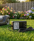 Heavy Duty Extension Cable For Robotic Lawn Mowers Outdoor Power Cord 500 Cm Length Compatible With Sileno R80Li charger on grass.