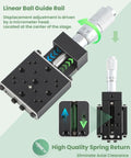X Axis Micrometer Translation Stage with 13mm travel, ball guide rail, micrometer head adjustment, for optical experiments