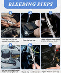 Step-by-step guide using Brake Bleeder Hose Kit With Two Hoses And One Way Check Valve For Cars And Motorcycles