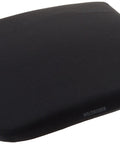 Premium Memory Foam Backrest Cushion For Chair, high density lumbar support with ergonomic contour design, black fabric cover.