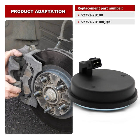 Rear hub bearing ABS speed sensor for Santa Fe 2007-2017/Sorento 2010-2015; rotor visible, sensor with connector