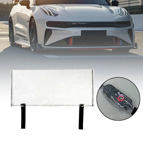 Heavy Duty Ev Charger Box Cover Transparent Pvc Rain And Dust Guard for electric vehicle plug with secure straps and setup.